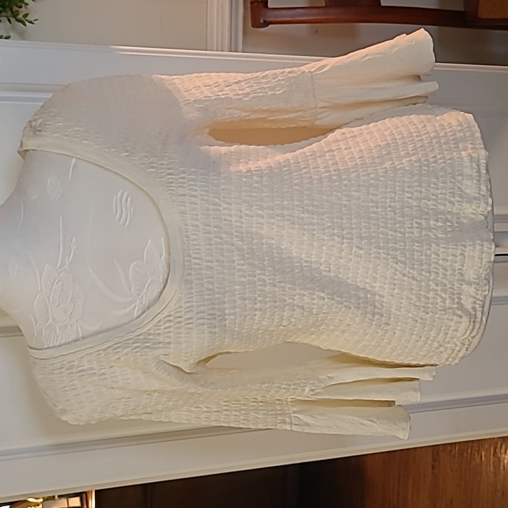 ANTHROPOLOGY SMOCKED TOP